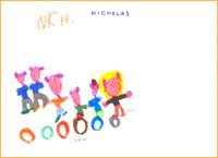 Immagine di disegno realizzato da uno degli studenti della scuola d'infanzia Masseria