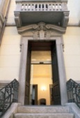 Entrata della sede della Fondazione Cassa di Risparmio di Biella