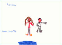 Immagine di disegno realizzato da uno degli studenti della scuola d'infanzia Masseria