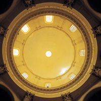 Immagine della cupola della chiesa nuova di Oropa