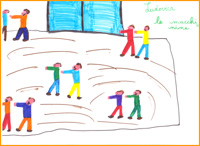 Immagine di disegno realizzato da uno studente della scuola d'infanzia di Masseria