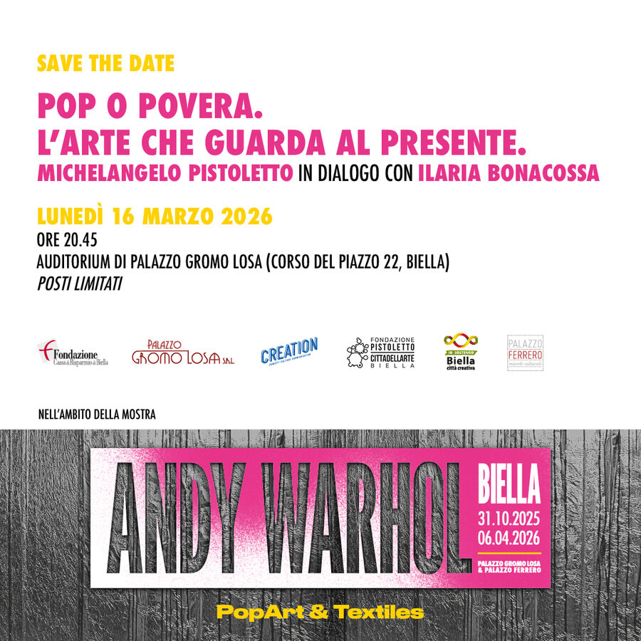 Locandina evento Pop o Povera. L’arte che guarda al presente