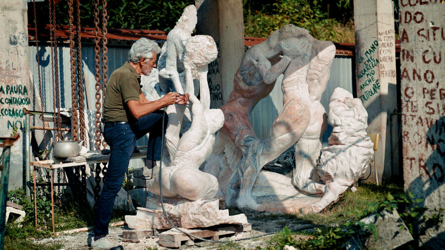 Aldo Flecchia al lavoro