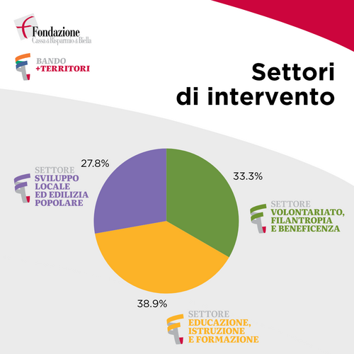 Grafico settore di intervento bando +Territori