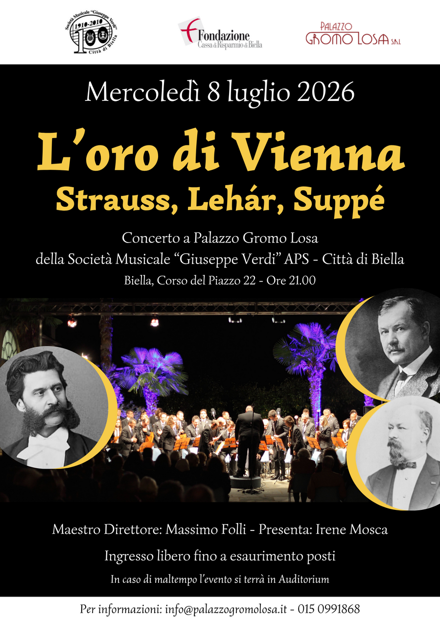 Concerto della Società Musicale "G. Verdi" APS - Città di Biella