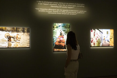 Visitatori in mostra
